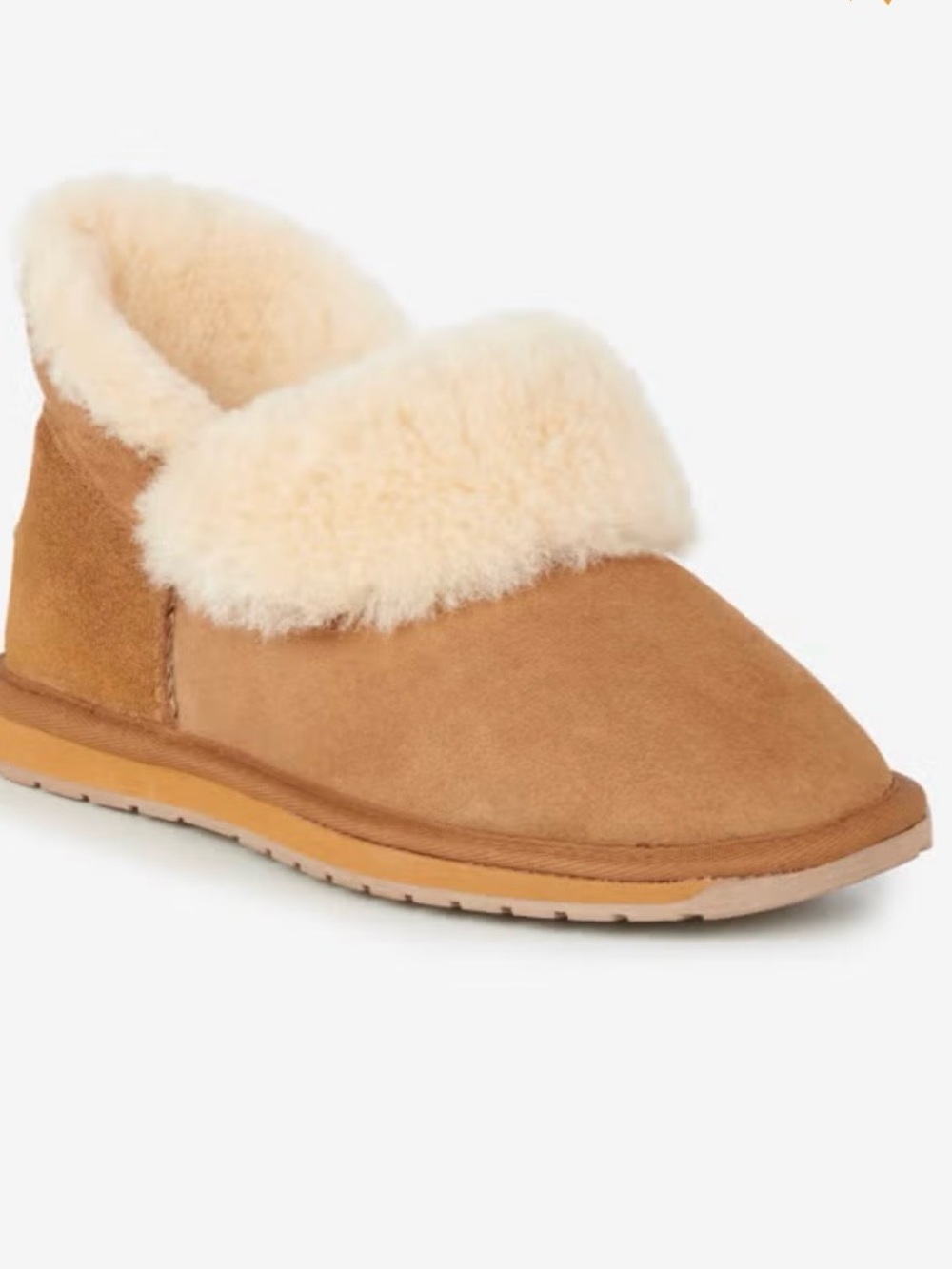 EMU Australia Chestnut Sheepskin Lined Slipper - Tan & Cream
